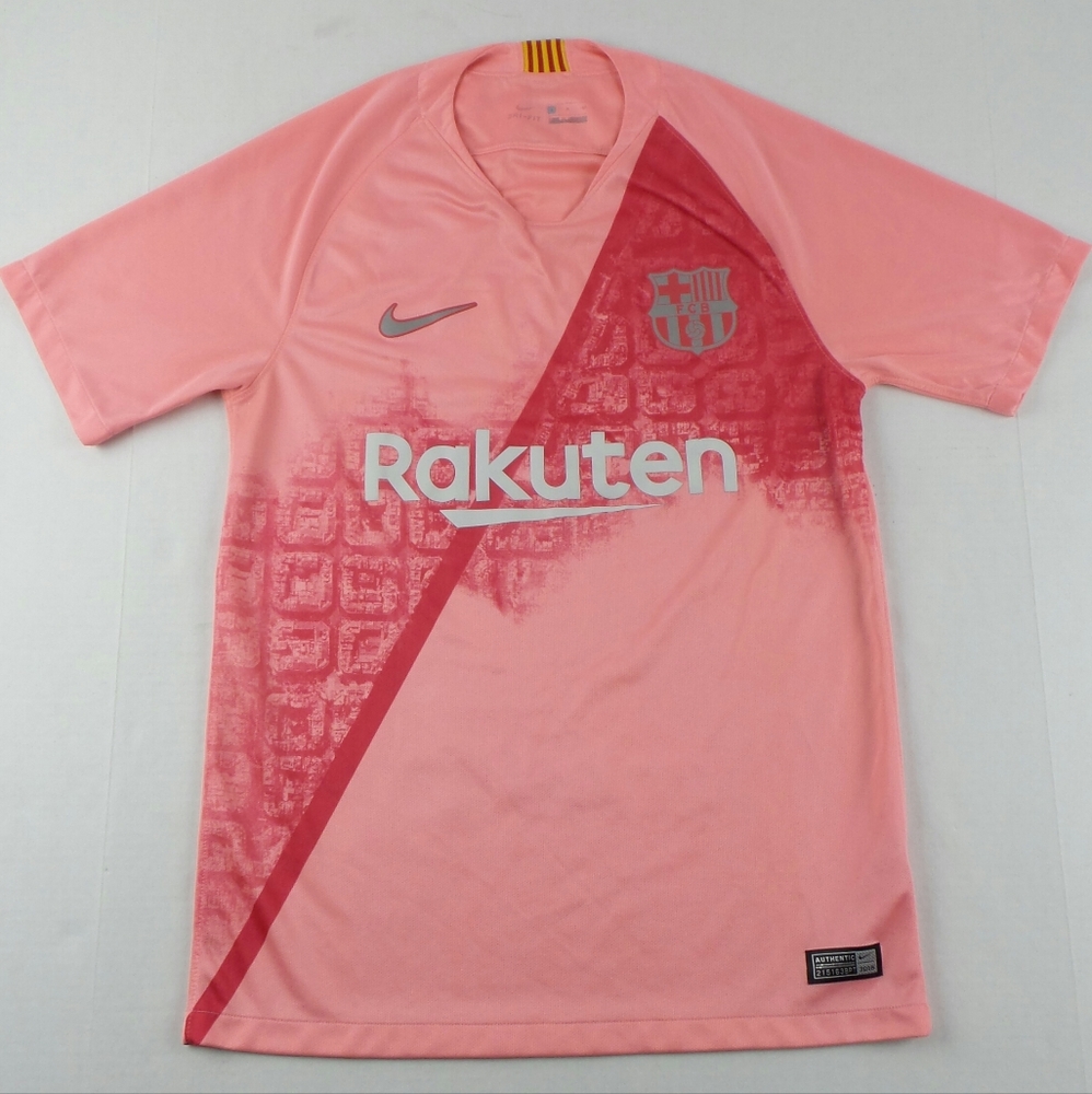 Authentic Nike 2018 Barcelona F.C 3rd Kit Soccer Jersey Size Men's Small S